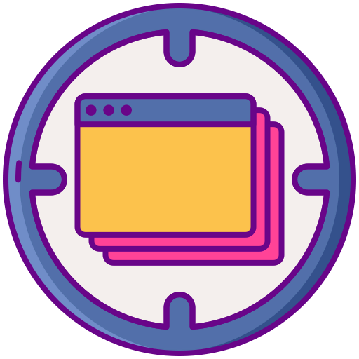 Cyber attack icon
