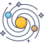 Solar system icon 64x64