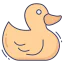 Резиновая утка иконка 64x64
