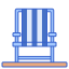 Beach chair icon 64x64