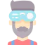 Virtual reality glasses icône 64x64