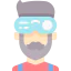 Virtual reality glasses icon 64x64