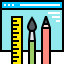Web design ícono 64x64