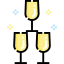Champagne glass icon 64x64