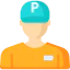 Parking worker icon 64x64