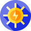 Sun energy icon 64x64