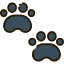 Paw print icon 64x64