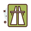 Highway sign icon 64x64