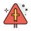 Crossways sign icon 64x64
