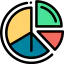 Chart pie icon 64x64
