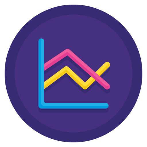 Line chart icon