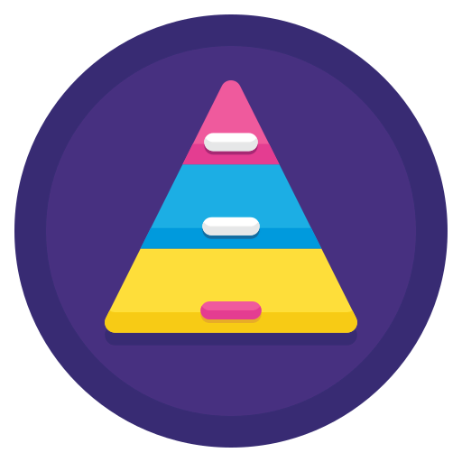 Pyramid chart icône