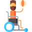 Wheelchair basketball icon 64x64
