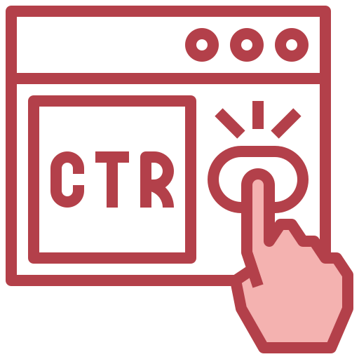 Click through rate 图标