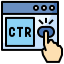 Click through rate ícone 64x64