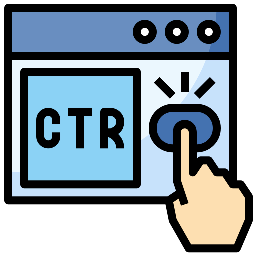 Click through rate 图标