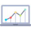 Line chart Ikona 64x64