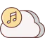 Music cloud icon 64x64
