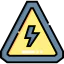 Electric danger sign icône 64x64