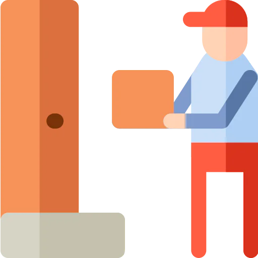 Delivery man icon
