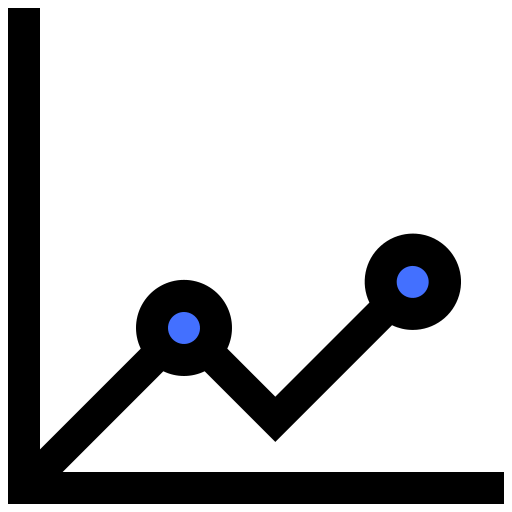 Line chart icon