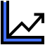 Line chart icon 64x64