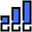 Bar chart icon 64x64