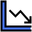 Line chart icon 64x64