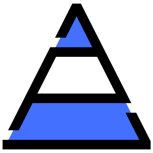 Pyramid chart icon