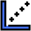 Scatter graph icon 64x64