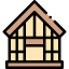 Wooden house icon 64x64