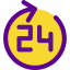 24 hours icon 64x64