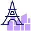 Eiffel tower icon 64x64