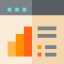 Bar chart icon 64x64