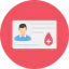 Blood donor card icon 64x64