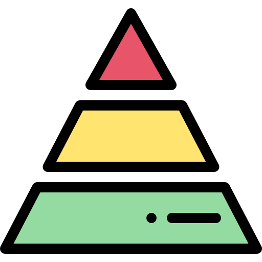 Pyramid chart Ikona