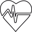 Heart pulses icon 64x64