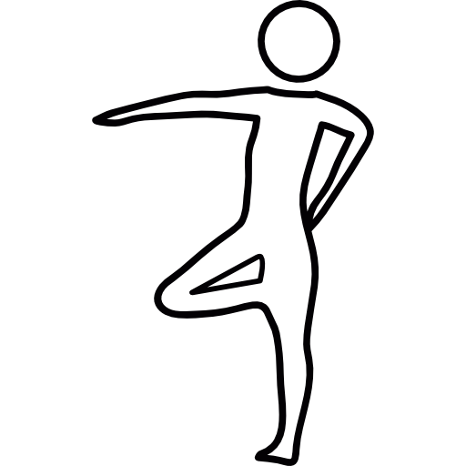 Gymnast posture icon