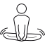 Yoga Lotus posture icon 64x64