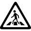 Crosswalk signal of triangular shape 图标 64x64