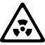 Biohazard risk triangular signal icône 64x64