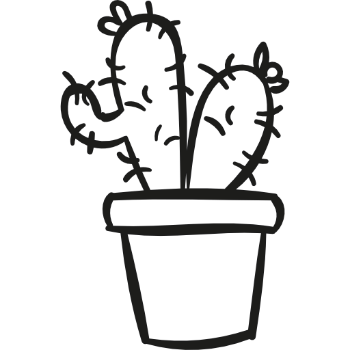 Two Cactus In a Pot 图标