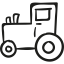 Садовый трактор иконка 64x64