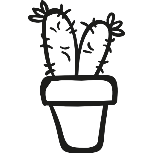 Two Cactus Plant in a Pot icon