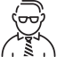Менеджер с галстуком иконка 64x64