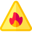 Fire sign icon 64x64