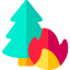 Forest on fire icon 64x64