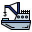 Fishing boat icon 64x64