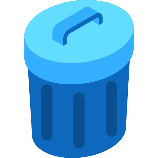 Trash can icon