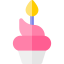 Birthday cupcake icon 64x64